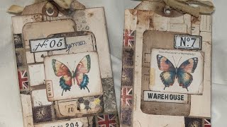 Let’s make : Grungy Tag Pockets DTP for The Old Design Shop