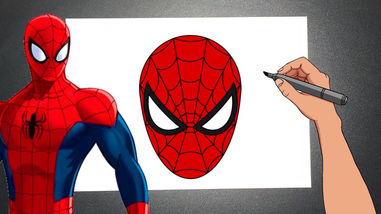 COMO DESENHAR O HOMEM ARANHA - Passo a Passo Simples e Fácil - YouTube