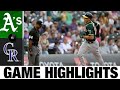 A's vs. Rockies Game Highlights (6/5/21) | MLB Highlights