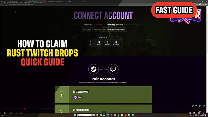 How to Get and Claim Rust Twitch Drops Quick Guide
