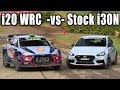 Stock i30N vs 380hp i20N WRC Rally Car on the same course!