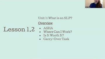 Prepared SLP: Unit 1 - What is a Speech-Language Pathologist?