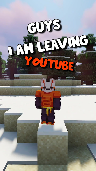 I am Leaving Youtube Please Stop It 😭