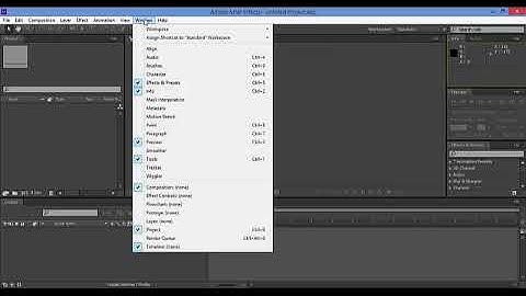 تعليم برنامج افتر افكت - الدرس 1 - الواجهة الرئيسية HD - adobe after effects