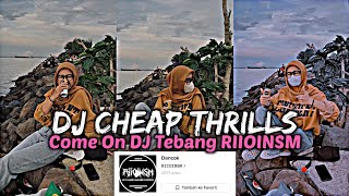 DJ CHEAP THRILLS DJ TEBANG RIIOINSM VERSI SLOW DJ COME ON COME ON VIRAL TIKTOK 2023
