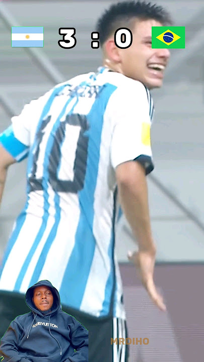 Claudi Echeverri Hattrick! 🔥🥵 New Messi 😲🤯 Argentina U17 vs. Brazil U17 Highlights #shorts #football
