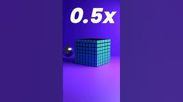Smash Metallic Sphere Into Blue Cube Tower