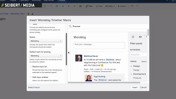 The Configurable Microblog Macro In Atlassian Confluence