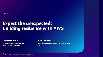 AWS re:Inforce 2024 - Expect the unexpected: Building resilience with AWS (CFS122)