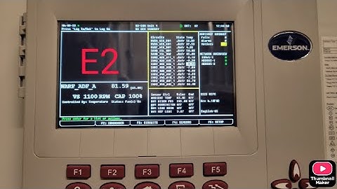 Emerson EMS E2 Controller- How to View List of Sensors