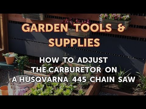 How to Adjust the Carburetor on a Husqvarna 445 Chain Saw - YouTube
