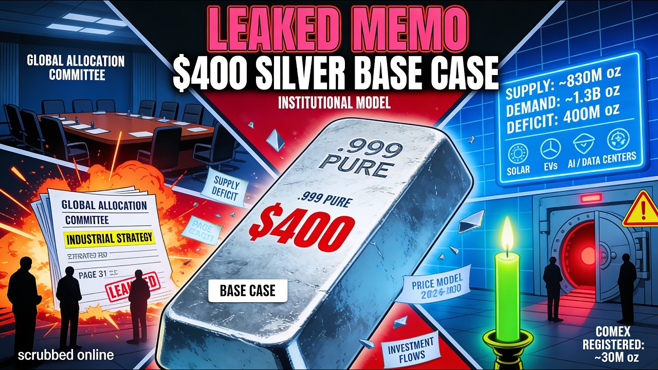 THEY CONFIRMED IT: Blackrock Internal Memo Shows $400 Silver Price Target (Leaked Document)