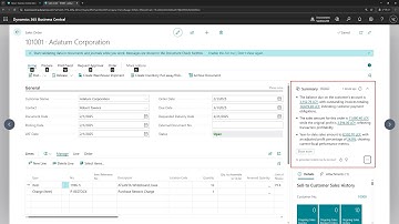 Business Central short video: Show or hide Summarize with Copilot FactBox