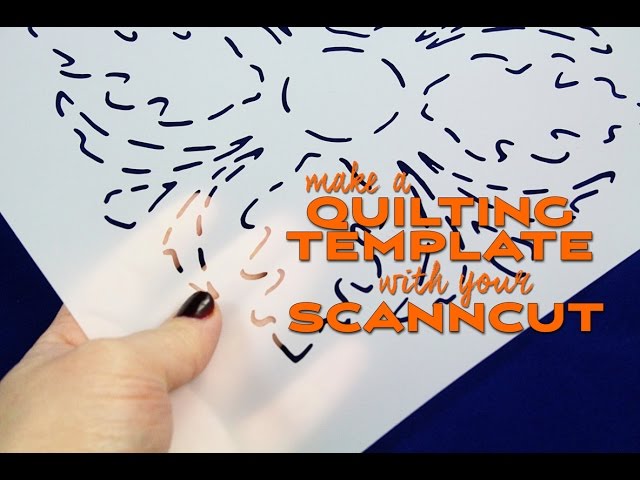 ScanNCut Technique: Creating a Quilting Stencil or Template 