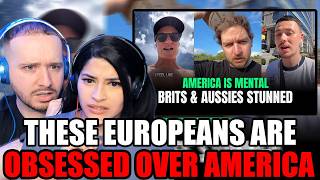 Couple From The UK Reacts to Europeans Can't Believe What They're Seeing In America