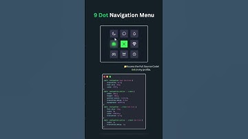 🌟 Create a 9-Dot Navigation Menu with Cool Animations 🚀✨||#shorts #shortsvideo #animationstyle #web