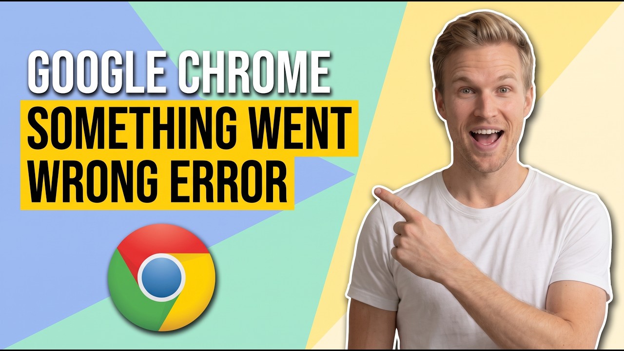 How To Fix Google Chrome Something Went Wrong Error (Easy Guide) - YouTube