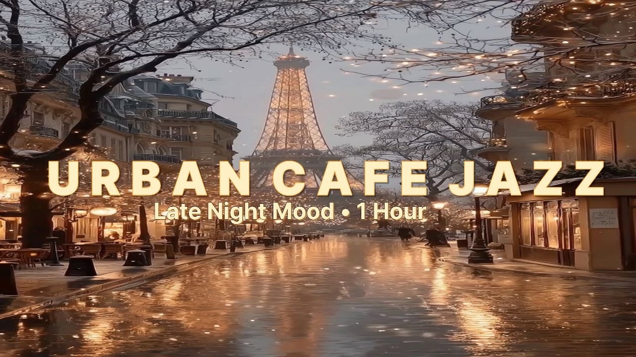 Urban Café Jazz 🌃 Late Night City Mood (1 Hour)