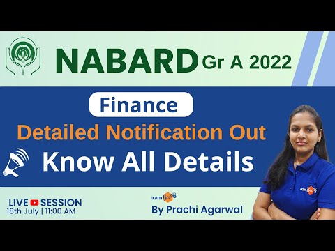 NABARD Gr A Finance Detailed Notification Out | Know All Details | By Prachi Agarwal
