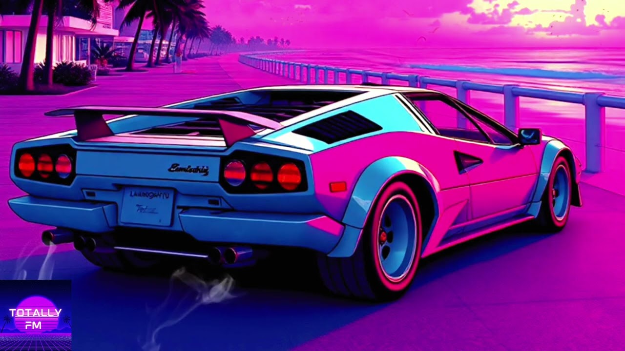 TOTALLY FM NEON BEACH CHILL 1 HOUR OF CHILL 80's SYNTH WAVE MUSIC FOR STUDYING & RELAXATION