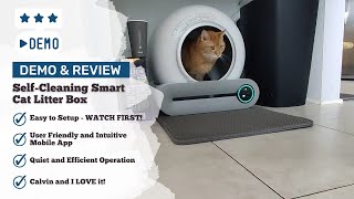 Calvin and I LOVE This BASTRUMI Smart SelfCleaning Cat Litter Box!