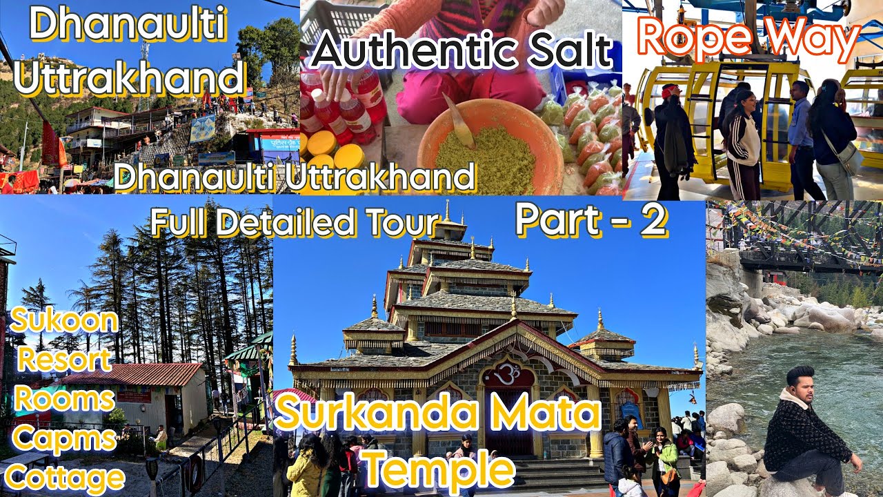 Dhanaulti Budget Trip 🏔️ | Surkanda Mata Ropeway ₹225 | Cheap Stay + Mussoorie Part 2
