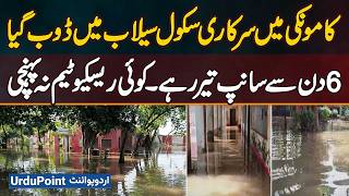 Flood in Kamoke: Government School Drowned in Flood Water - Snakes Swimming, No Rescue Team Arrived