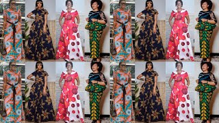 MISHONO MIPYA YA VITENGE YA MAGAUNI MAREFU YA WAMAMA || ANKARA GOWN STYLES FOR MAMA'S- PART 3