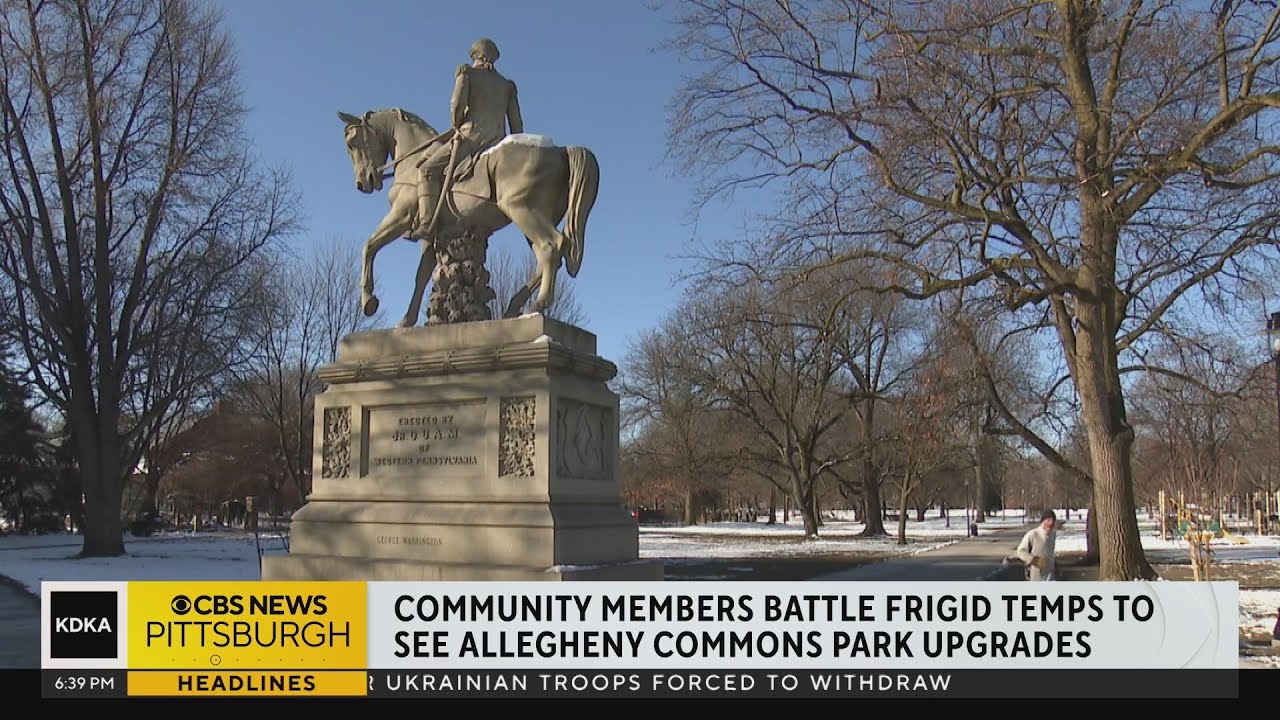 Community members combat frigid temps to see Allegheny Commons Park upgrades