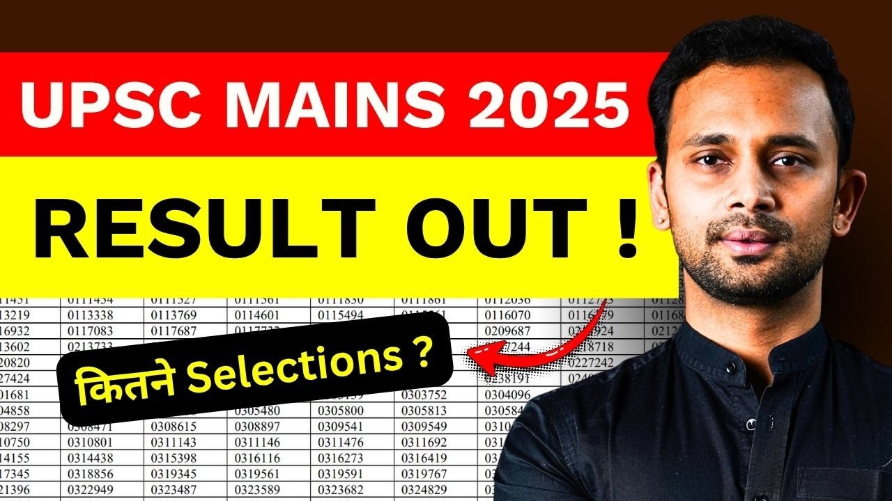 UPSC Mains 2025 Result Out 🔥🔥 UPSC Notification 2025 | UPSC 2025 Mains ...