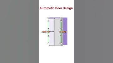 Automatic door  open and close design working in 3d animation #doors #design