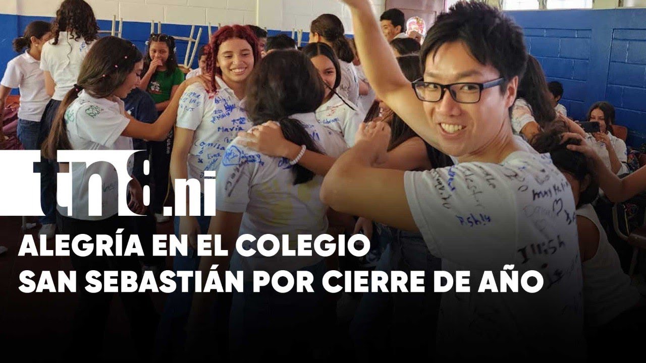 Sonrisas por todos lados: Así cerró el año lectivo el Colegio San Sebastián, en Managua
