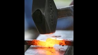 Forge welding, slow motion