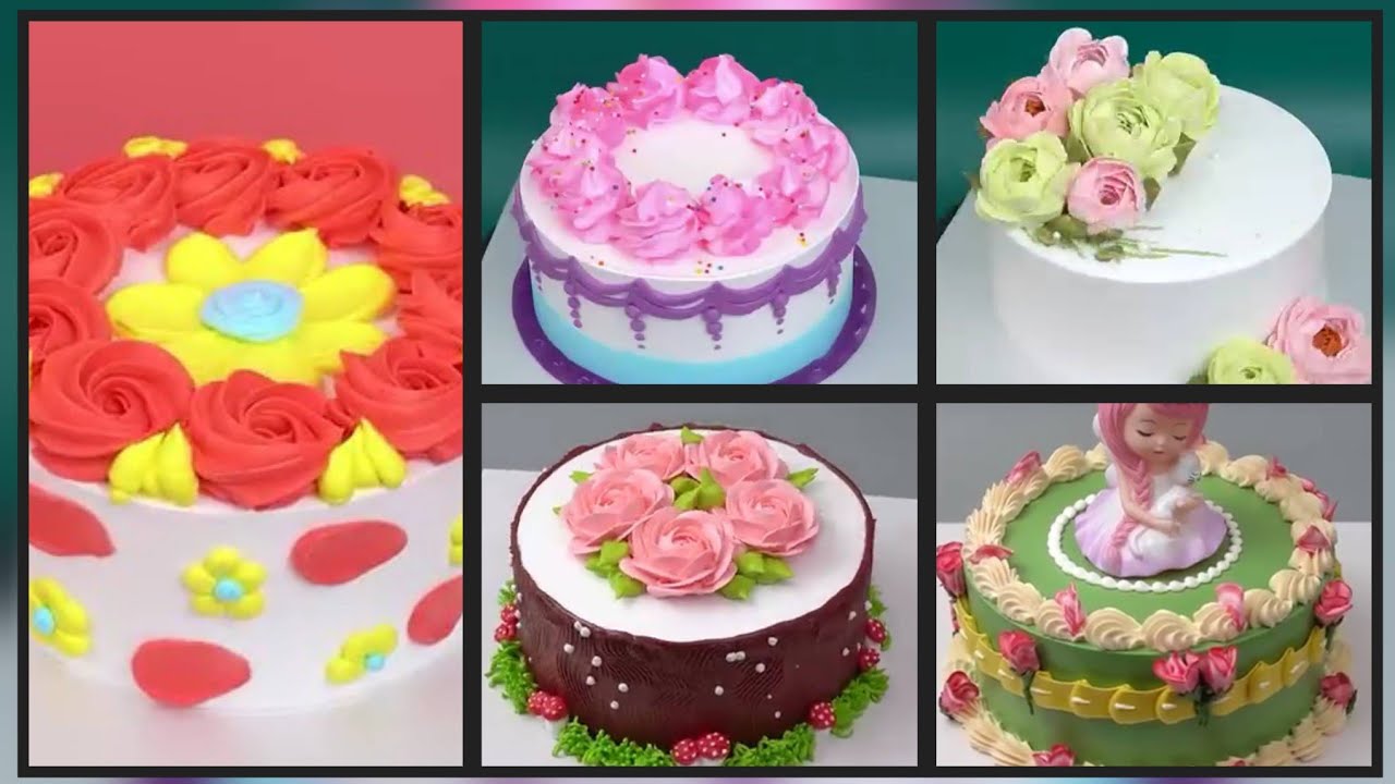 5 Fun And Creative Cake Decorating Tutorials #cake #caketutorial #cakeclass #cakedesign 