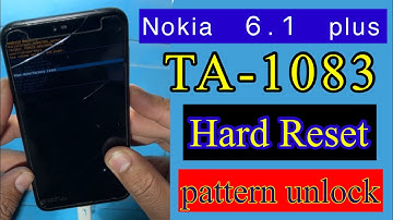 Nokia 6.1 Plus Hard Reset without pc 2022 | Nokia TA-1083 hard reset not working 100% solution