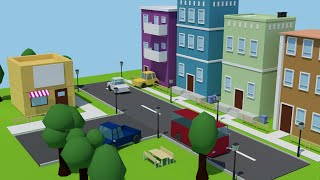 3dsMax Tutorials, Tutorial on Modeling & Texturing a Low Poly City in 3dsmax ( For Beginners )