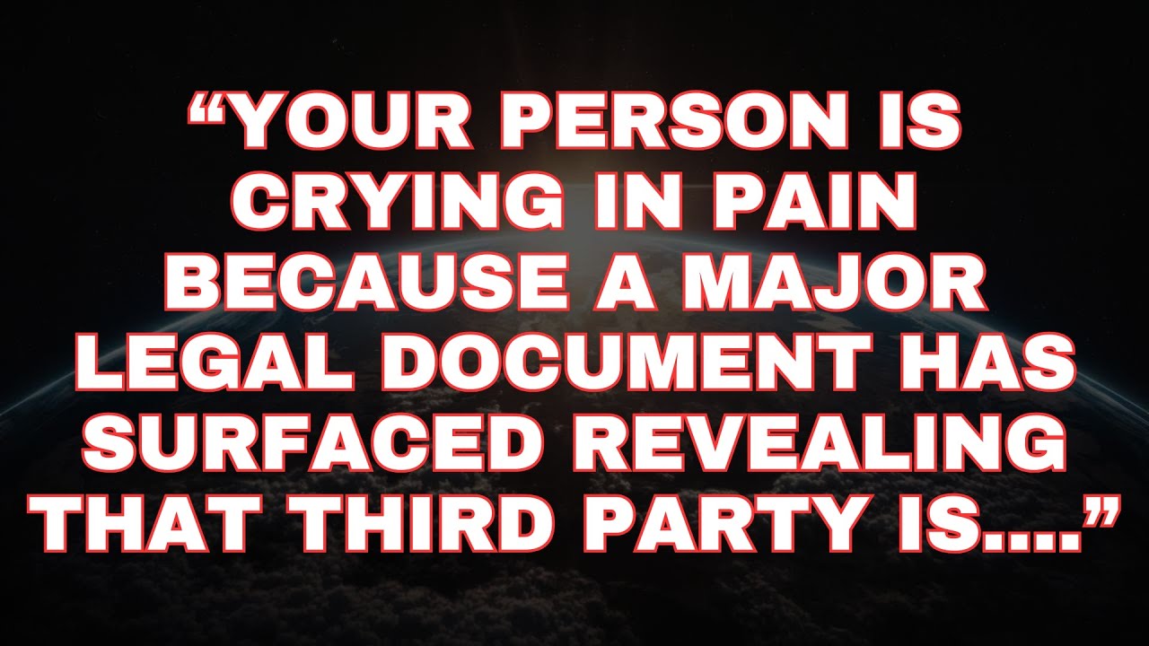 YOUR PERSON IS CRYING IN PAIN BECAUSE A MAJOR LEGAL DOCUMENT | JESUS SAY | ANGELS MESSAGE FOR YOU