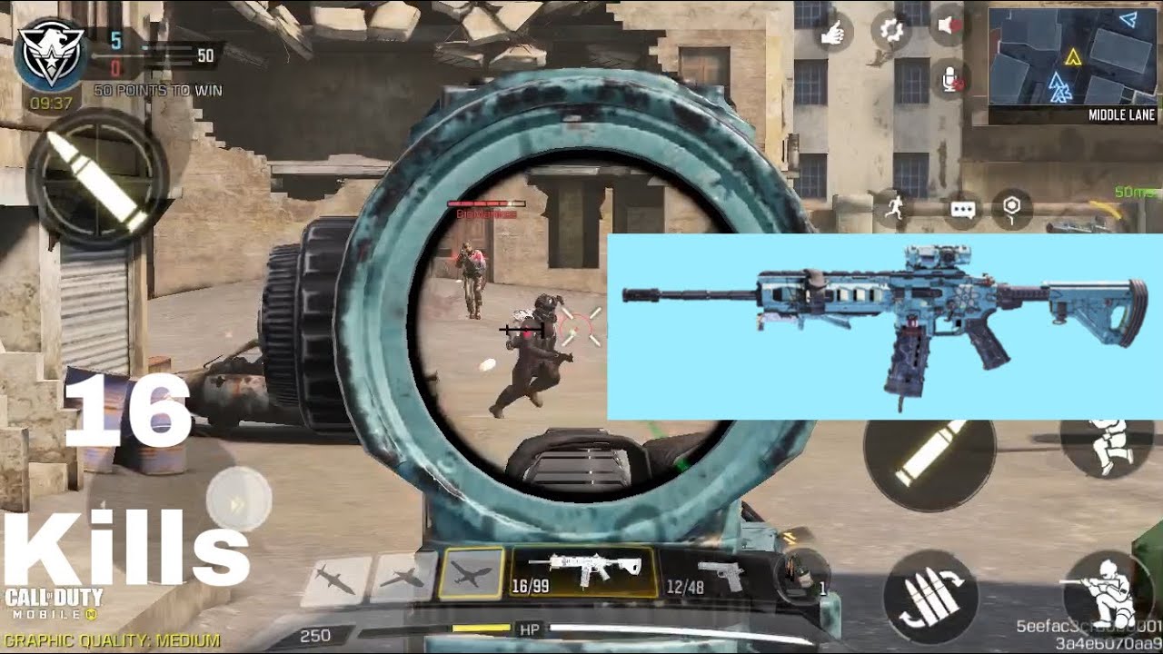 Using ICR-1 - Retro Nuclear in Frontline | 16 kills | Gameplay | Call of Duty Mobile