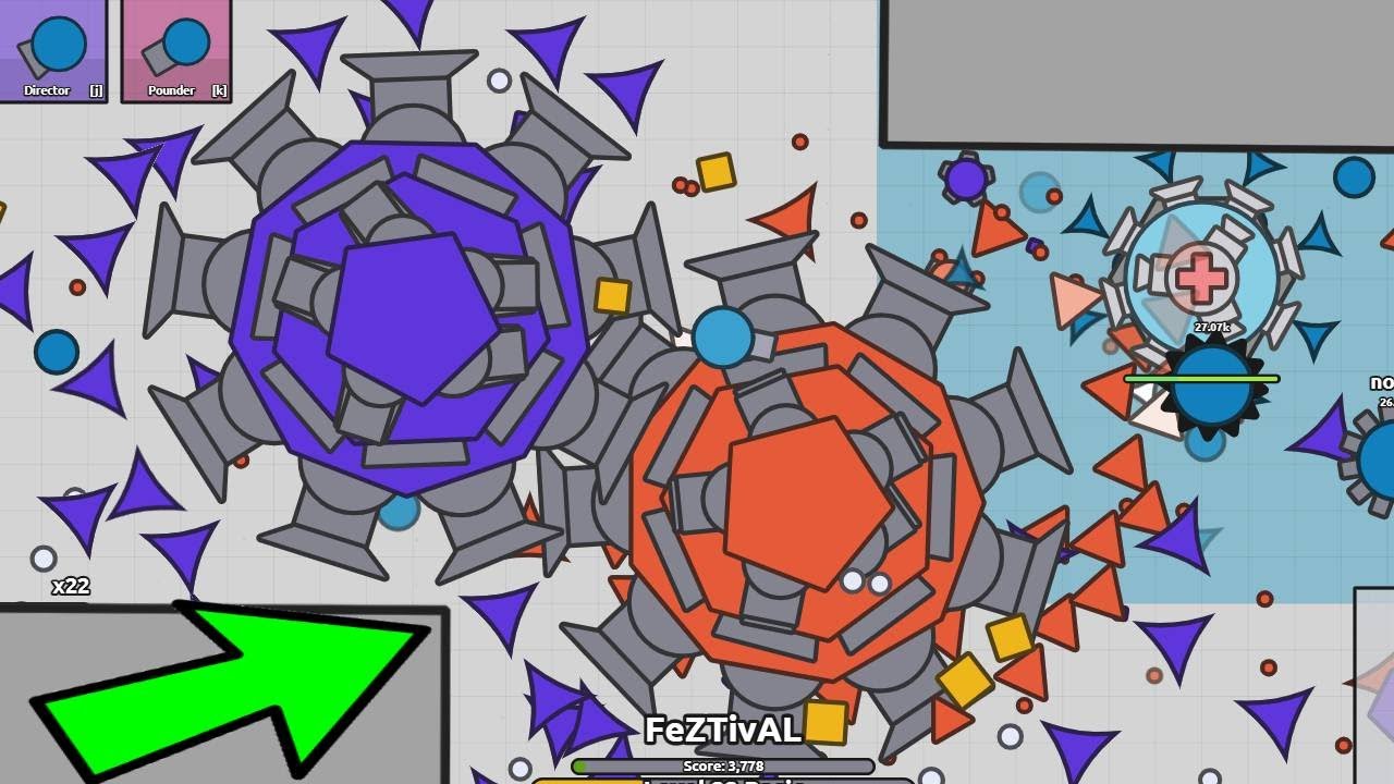 Diep.io 2 NEW INSANE MEGA BOSSES SERVER ( Arrasio Funny Gameplay ) 