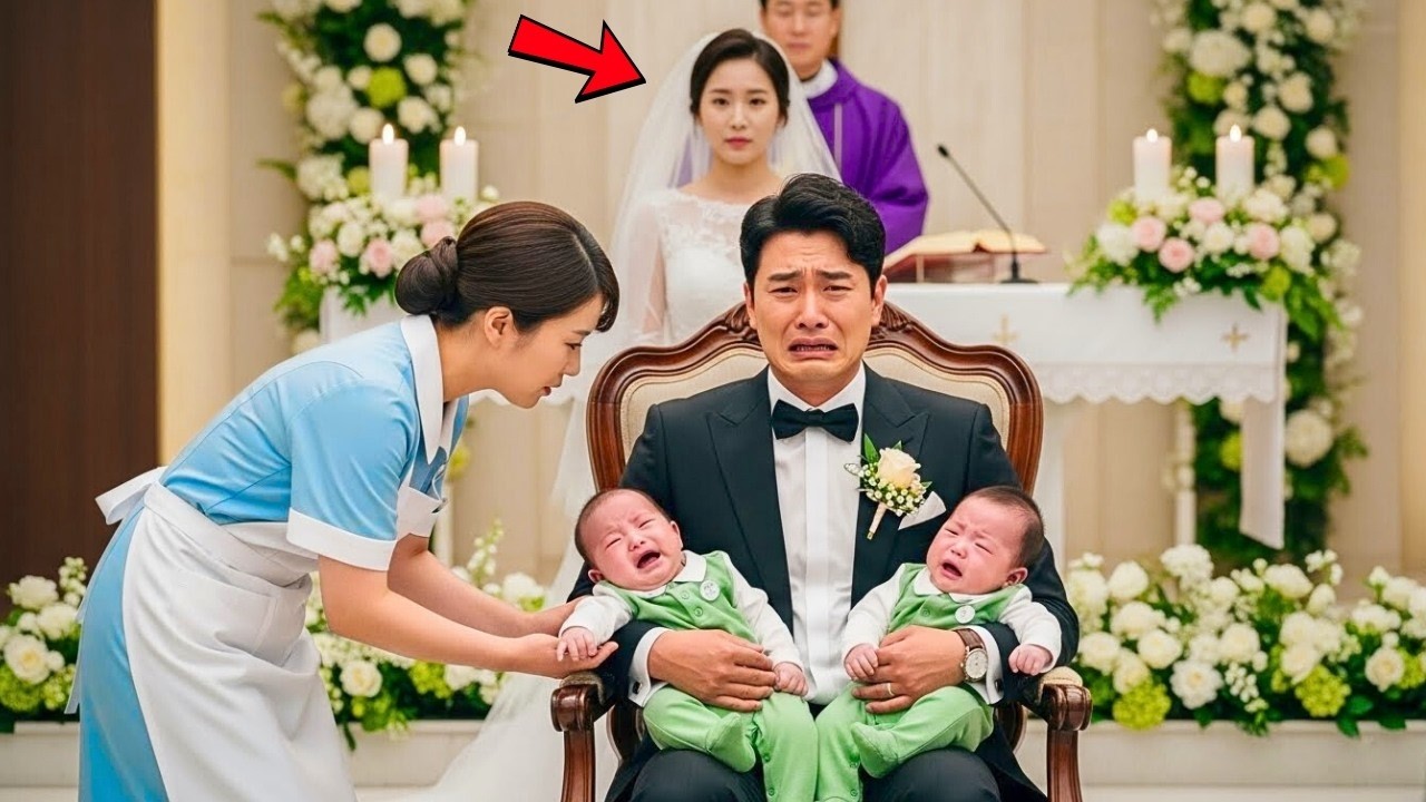 재벌의 쌍둥이 아기들은 결혼식 내내 울음을 멈추지 않았다  그러다 수줍은 청소부가 믿을 수 없는 일을 했다