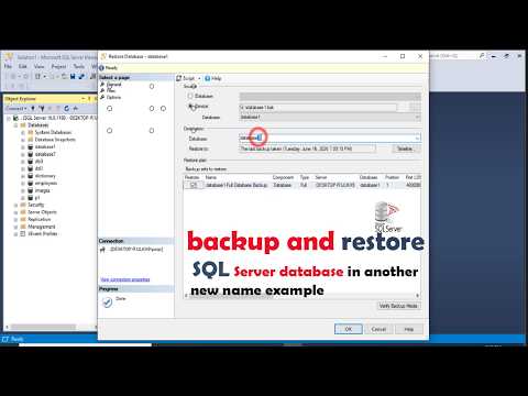 Restore a SQL Server Database with a Different Name | Complete Backup & Restore Guide