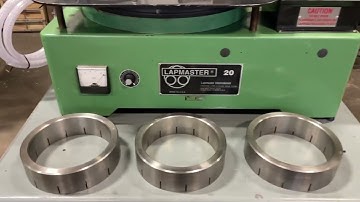 20" Lapmaster Lapping Machine,  Video