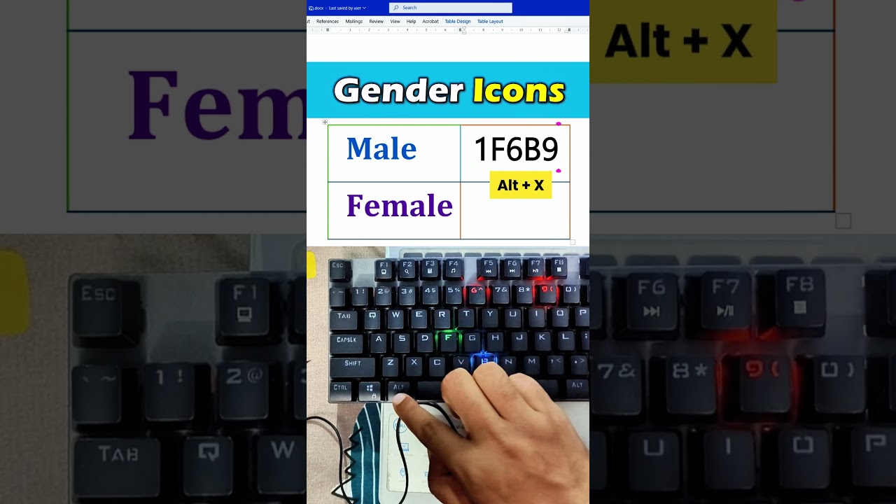 Type Male ♂ & Female ♀ Symbols in MS Word Instantly! You’ll Be Surprised  