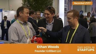 Filmed at CES! Grillbot is 1st auto grill cleaning robot w/ Sharper Image as one of its 1st adopters