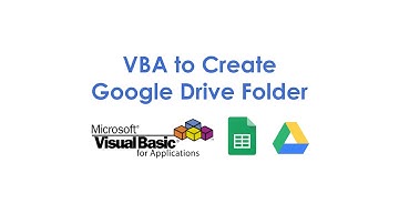 VBA to Create Google Drive Folder
