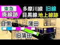 東急多摩川線・目黒線【直通線路・旧線】目蒲線:廃線跡めぐり。