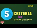 How to Evaluate a Website: 5 Key Criteria | AMHARIC