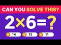 Speed Math Challenge: Multiplication ✖️ | Can You Choose the Right Answer in 6s?