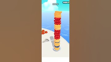 🥞  Pancake Run  🍒 🍌 🍏  Level 16 Passable Gameplay Android iOS #PancakeRun #Shorts