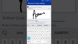 How to register with image labeling app